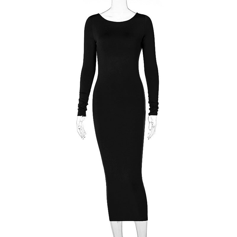 Elegantes Rückenfreies Midi-Kleid – Stilvoll & Feminin